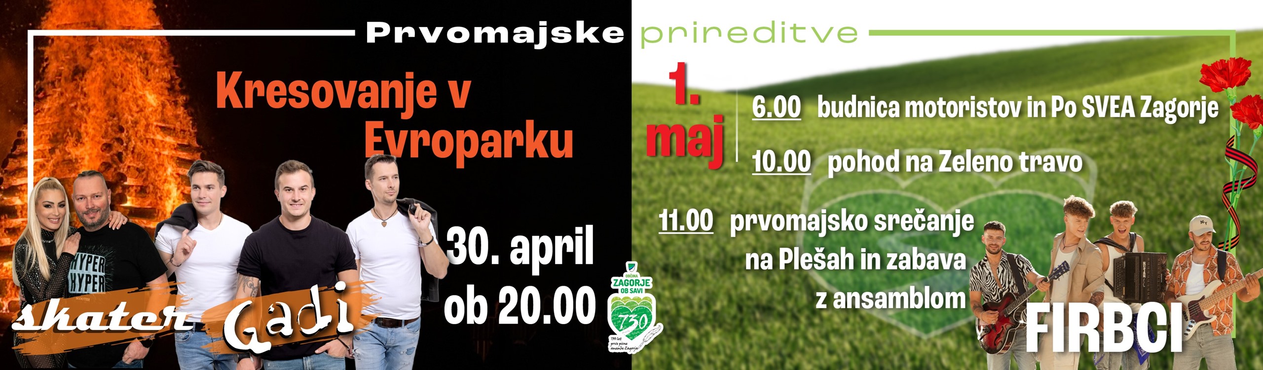 Prvomajske prireditve 2026 - napoved