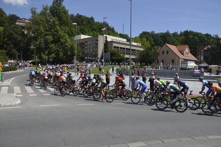 Dirka Po Sloveniji v Zagorju leta 2022; arhivska fotografija