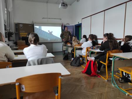 Predstavitev vojaškega poklica na Srednji šoli Zagorje