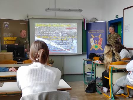 Predstavitev vojaškega poklica na Srednji šoli Zagorje
