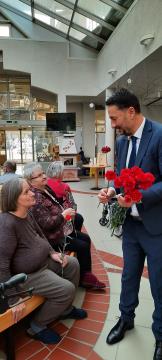 Župan pred dnevom žena obiskal Dom starejših Polde Eberl Jamski