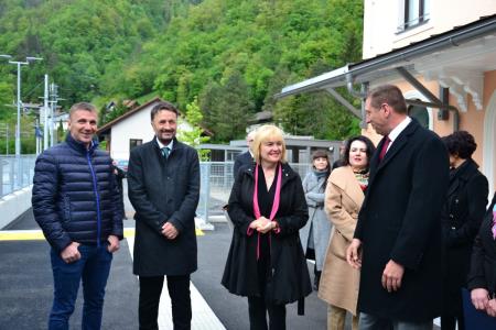 Odprtje prenovljene železniške postaje v Zagorju ob Savi