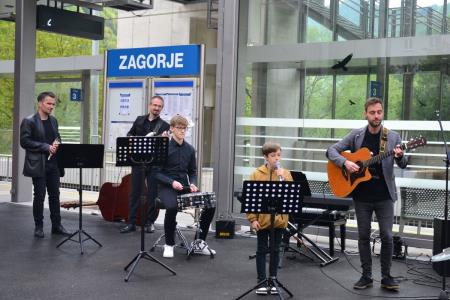 Odprtje prenovljene železniške postaje v Zagorju ob Savi