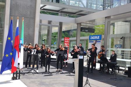 Odprtje prenovljene železniške postaje v Zagorju ob Savi