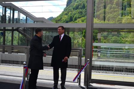 Odprtje prenovljene železniške postaje v Zagorju ob Savi