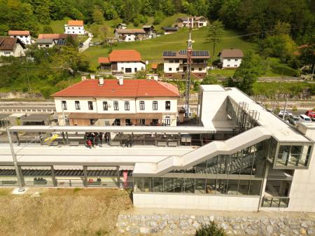 Odprtje prenovljene železniške postaje v Zagorju ob Savi