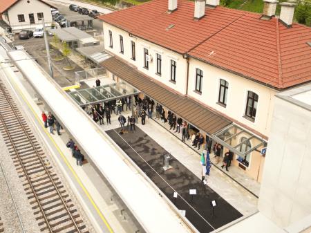 Odprtje prenovljene železniške postaje v Zagorju ob Savi