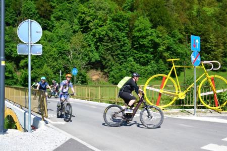 Učenci iz Moravč so preizkusili kolesarsko stezo Zagorje-Orehovica