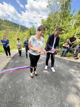 Odprtje prenovljene ceste Medija-Kal
