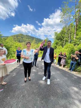 Odprtje prenovljene ceste Medija-Kal