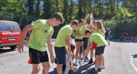 Mladina GZ Zagorje ob Savi na mednarodnem taboru v Orahovici