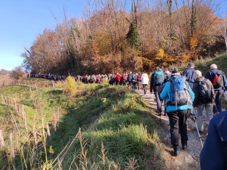 Zagorski častniki na pohodu po poteh soške fronte   