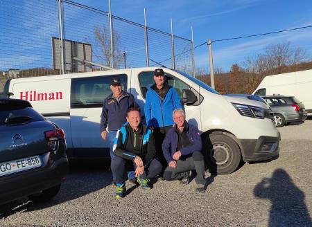 Zagorski častniki na pohodu po poteh soške fronte   