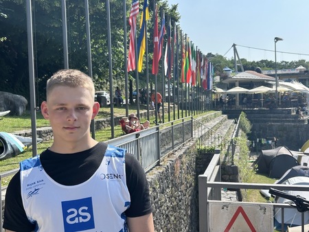 Luka Žagar - zmagovalec evropskega pokala na divjih vodah v Solkanu